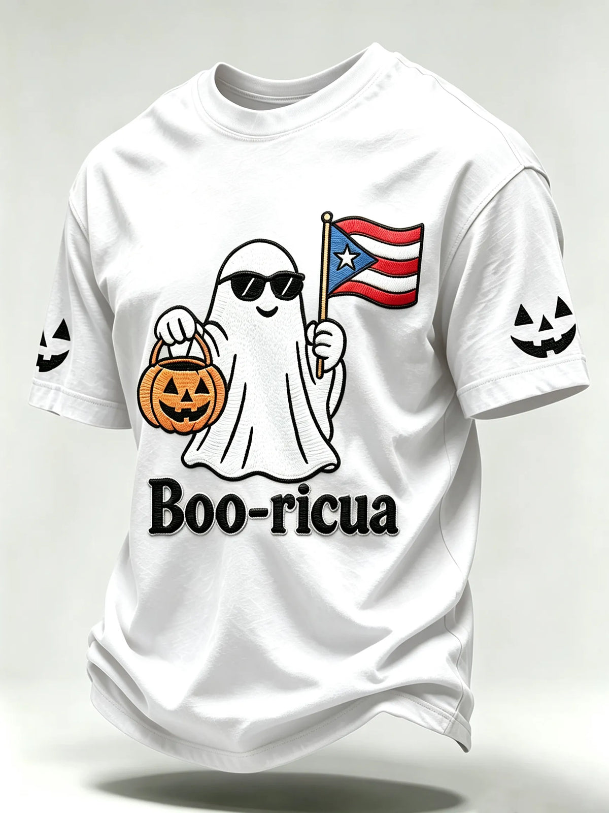 🎃Men's Halloween In Puerto Rico Print Short-Sleeve T-Shirt