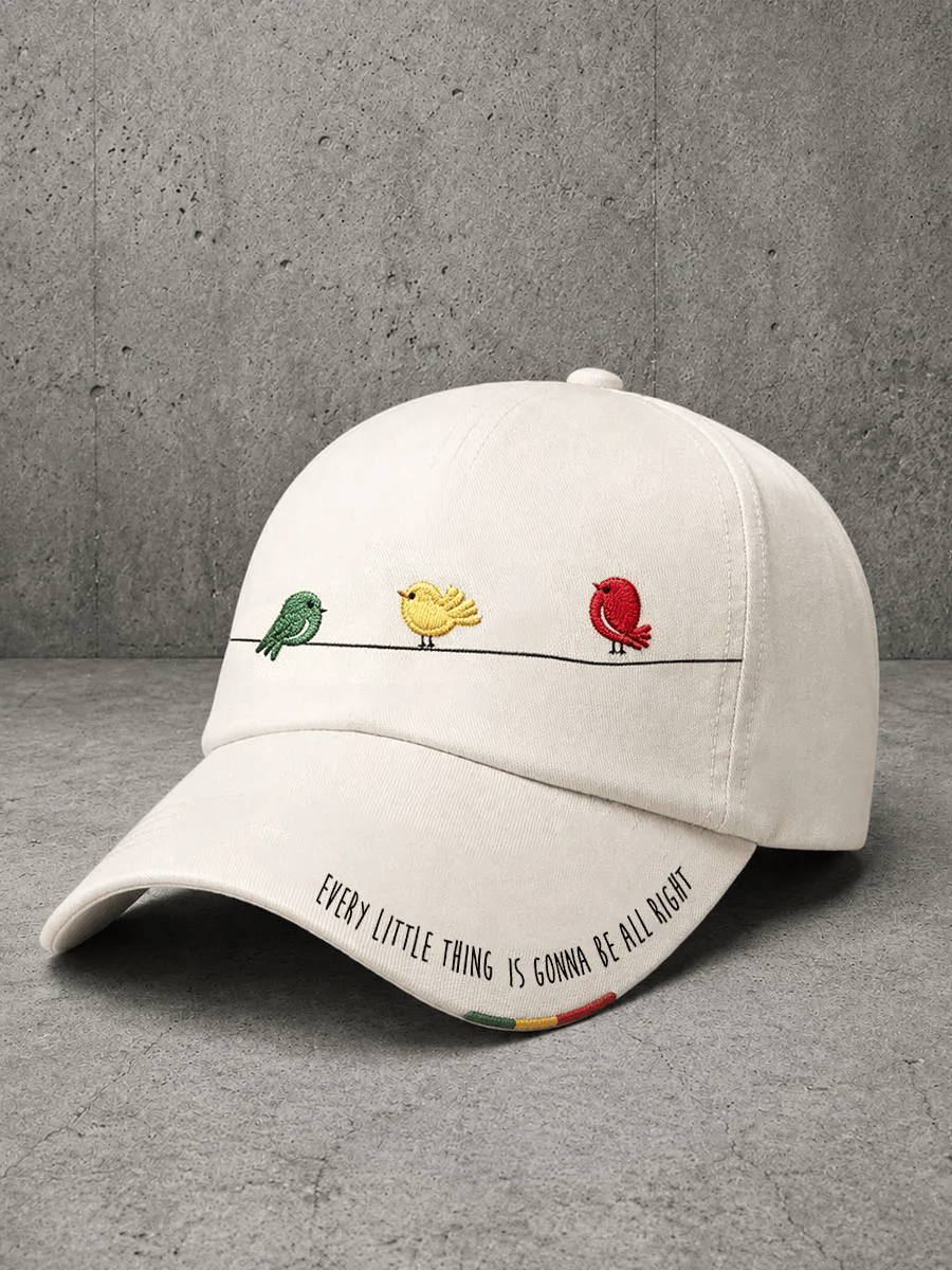Unisex Every Little Thing Is Gonna Be Alright Printed Hat