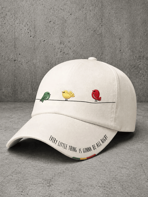 Unisex Every Little Thing Is Gonna Be Alright Printed Hat