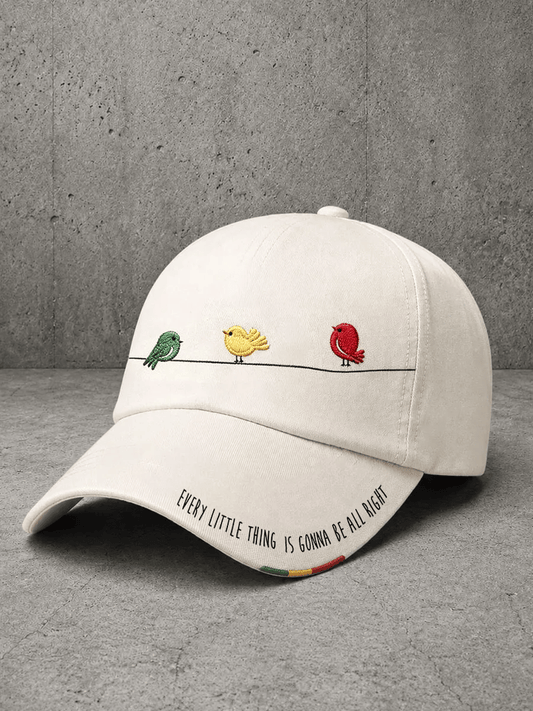 Unisex Every Little Thing Is Gonna Be Alright Printed Hat
