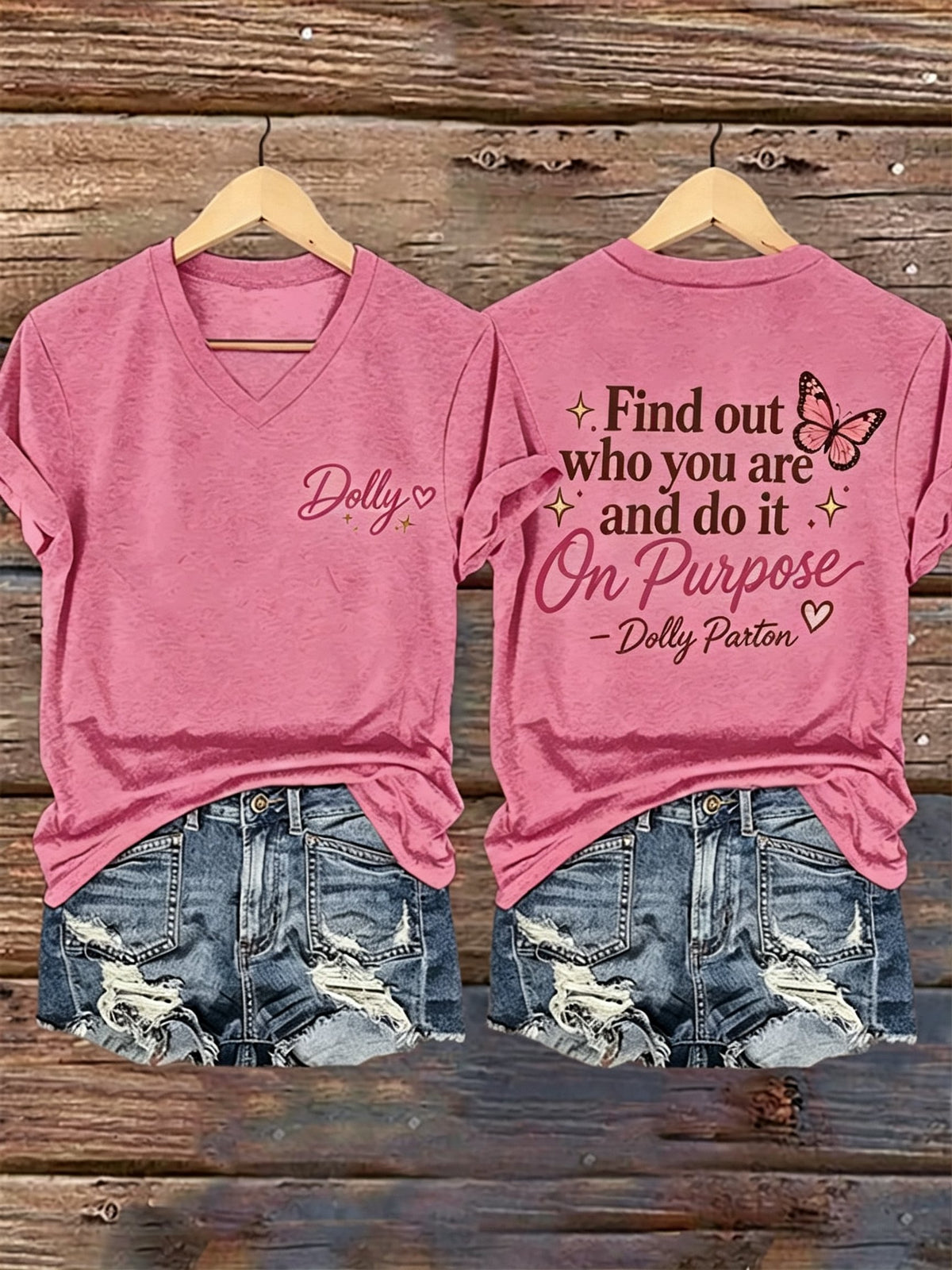 Women's Country Music Legend Tribute Print T-shirt