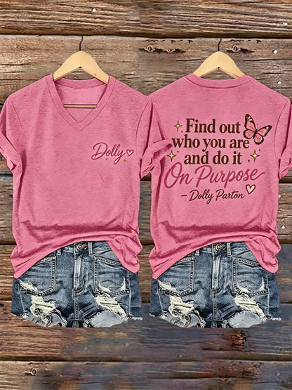 Women's Country Music Legend Tribute Print T-shirt