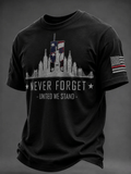 Men's 9.11 Never Forget Printing  T-Shirts