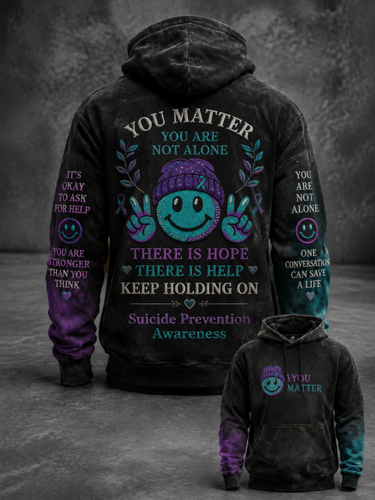 Men's Suicide Prevention Awareness Hoodie