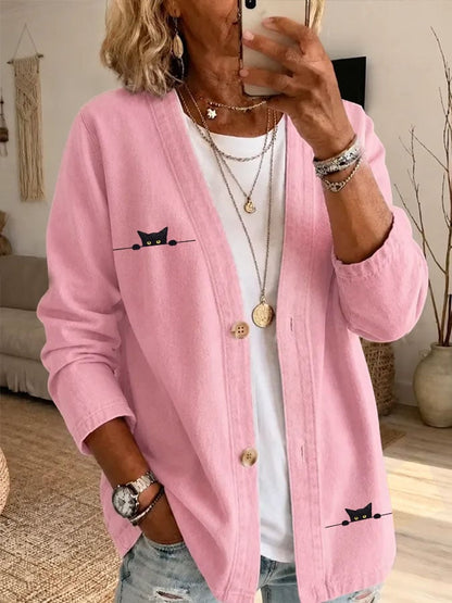 Women's Casual Printed Cardigan