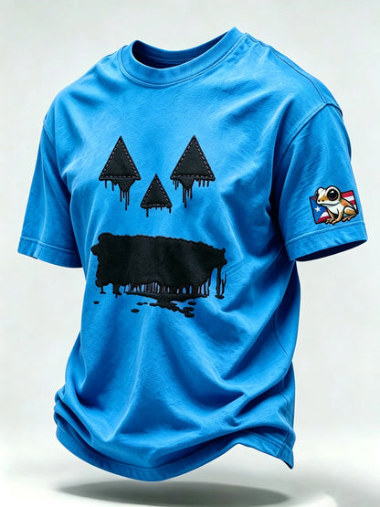 🎃Men's Halloween in Puerto Rico Print Short-Sleeve T-Shirt