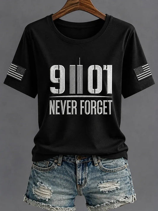 9.11 Never Forget Printing  T-Shirts