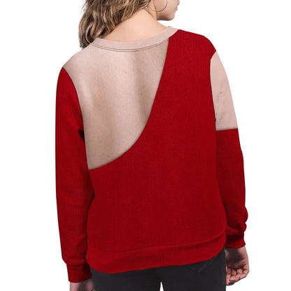 Personalized Funny Christmas Illusion Sweatshirt – Custom Skin Tone Ugly Holiday Sweater
