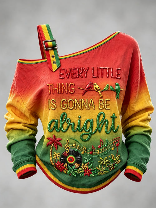 Women's Country Music Legend Print Sweatshirt