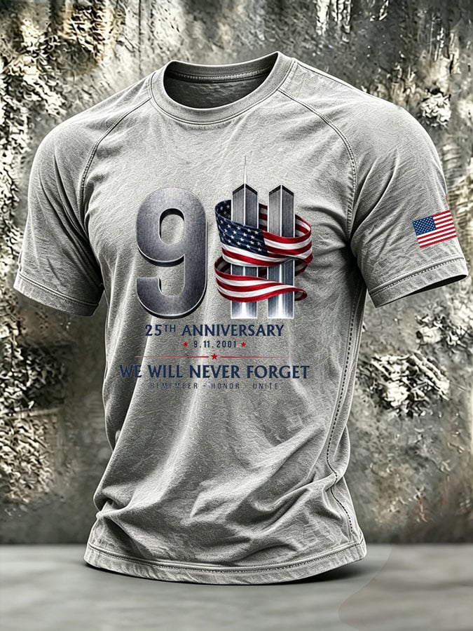Men's Retro Print Short-Sleeve T-Shirt