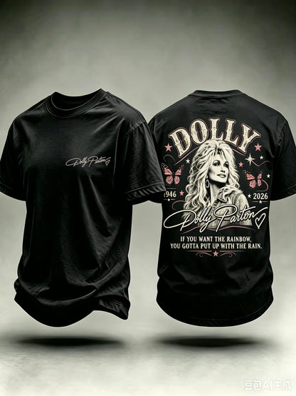 Men's Rip Country Music Lover Queen of Country Printed T-shirt