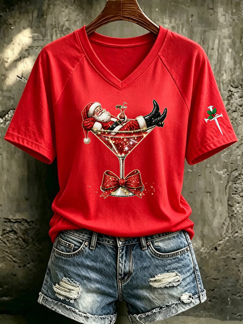 Women's Christmas Print Top