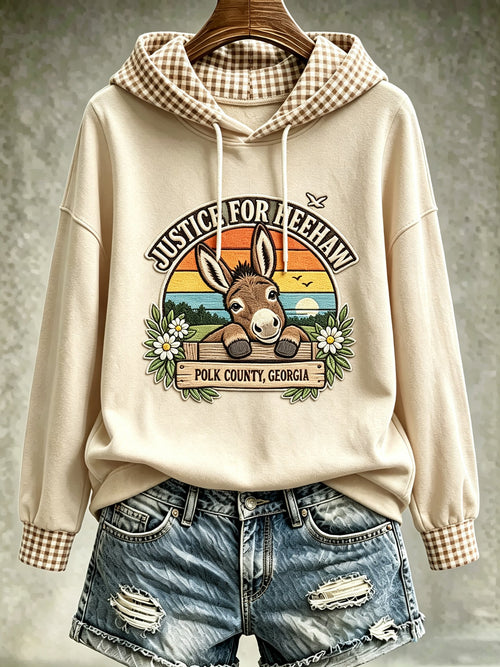 Women's Animal Print Casual Hoodie