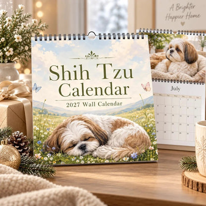 Shih Tzu 2027 Wall Calendar – Beautiful Shih‑Tzu Dog Art Calendar, Perfect Gift for Shih Tzu Lovers