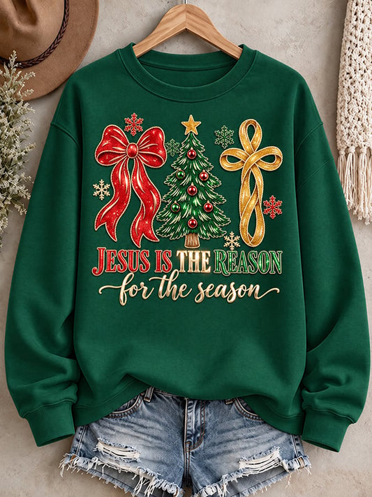 Women'S Casual Christmas Print Sweatshirt
