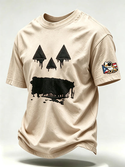 🎃Men's Halloween in Puerto Rico Print Short-Sleeve T-Shirt