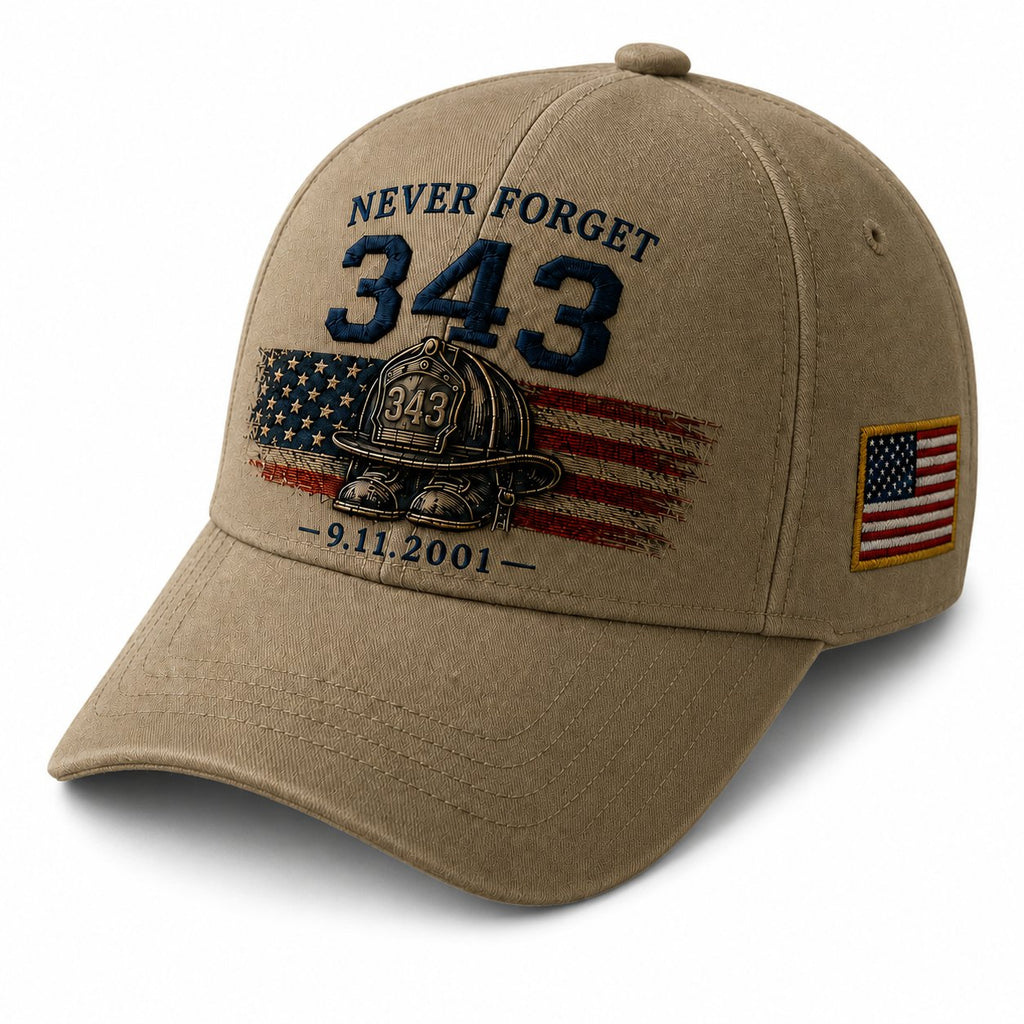 🧢Never Forget 343 Memorial Cap 🎁 Buy the Cap Get the Matching Tribute Coin FREE