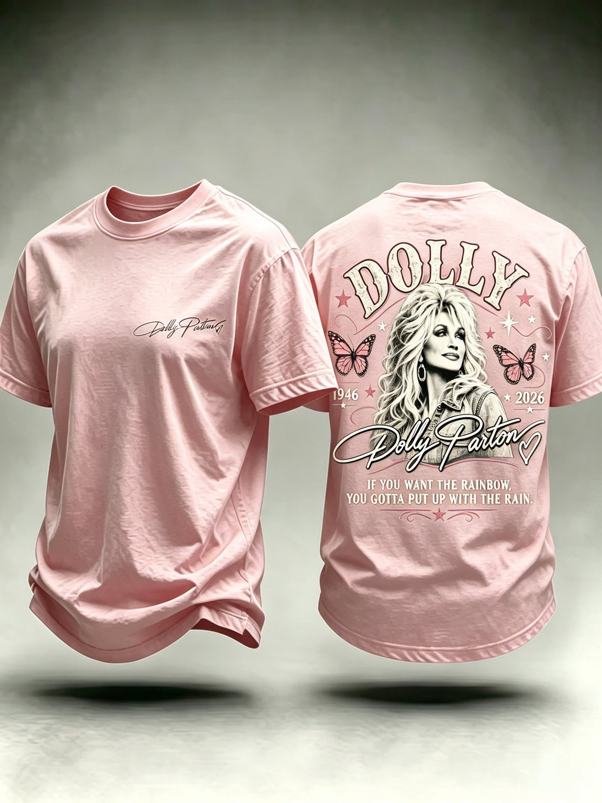 Men's Rip Country Music Lover Queen of Country Printed T-shirt