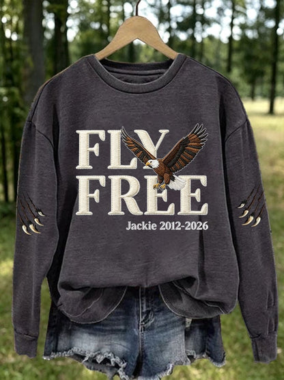 Women's Fly Free Jackie Print Casual Sweatshirt
