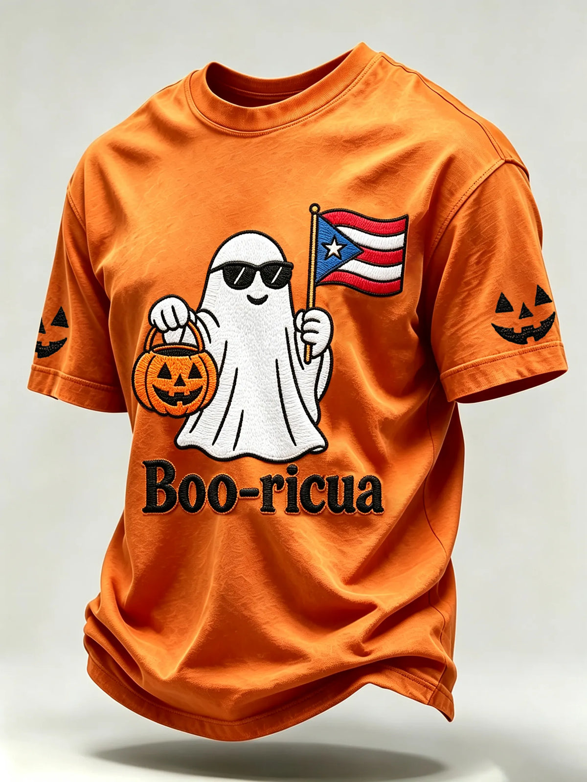🎃Men's Halloween In Puerto Rico Print Short-Sleeve T-Shirt