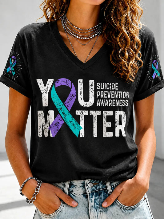 Women's Suicide Prevention Awareness T-Shirt