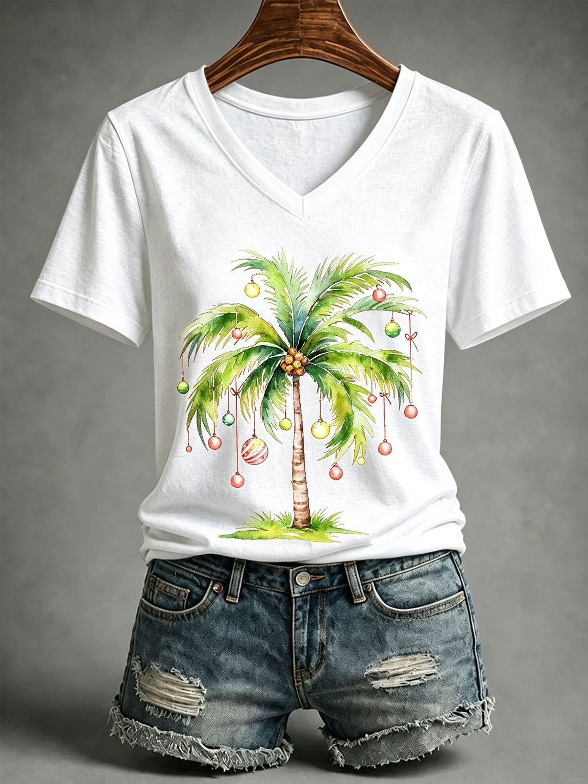 Women's Christmas Print T-Shirt