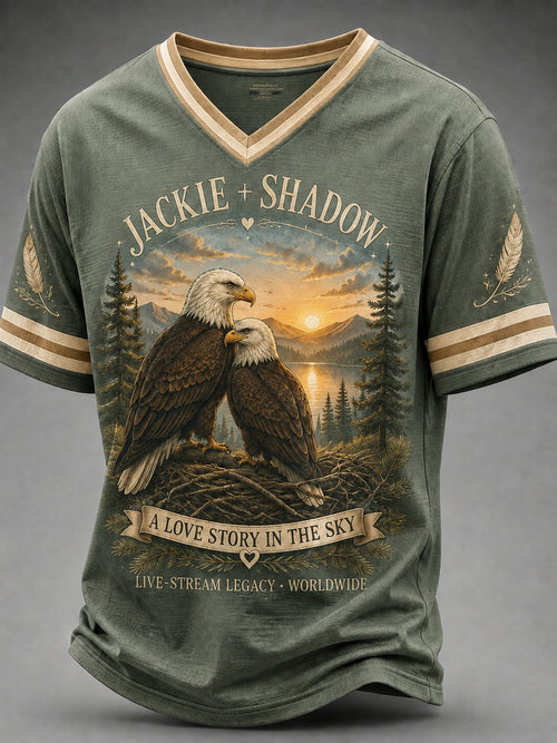 Men's Bald Eagle Jackie Print T-Shirt