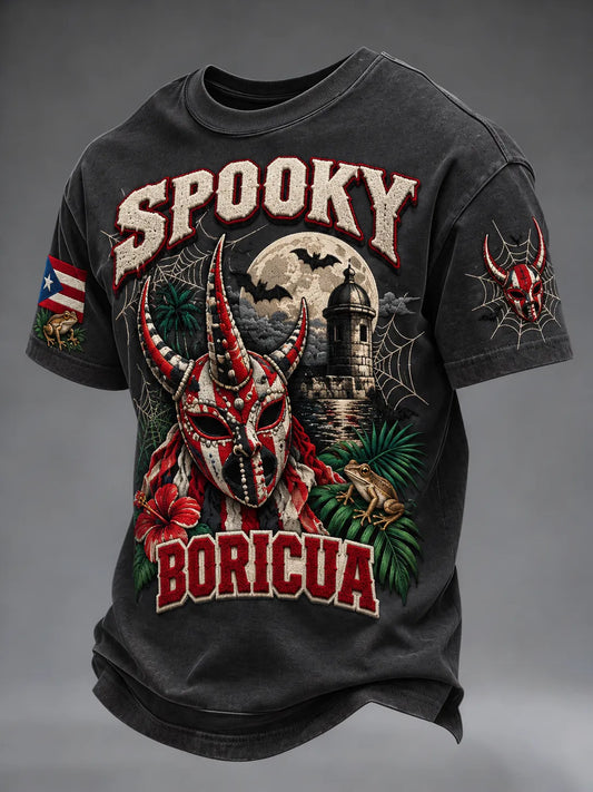 Men's Puerto Rico Halloween Graphic Shirt