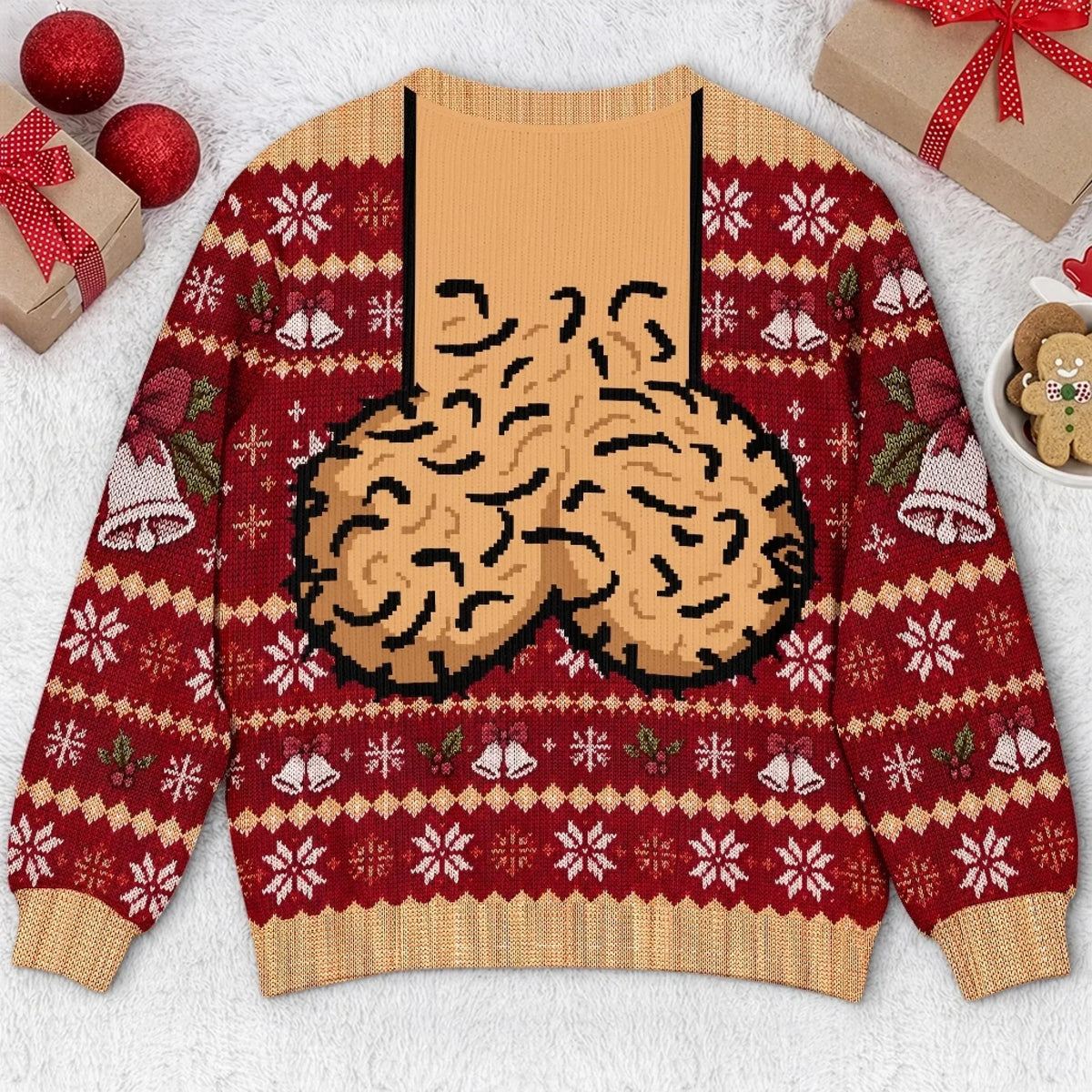 Personalized Funny Christmas Sweatshirt – Jingle Balls All the Way