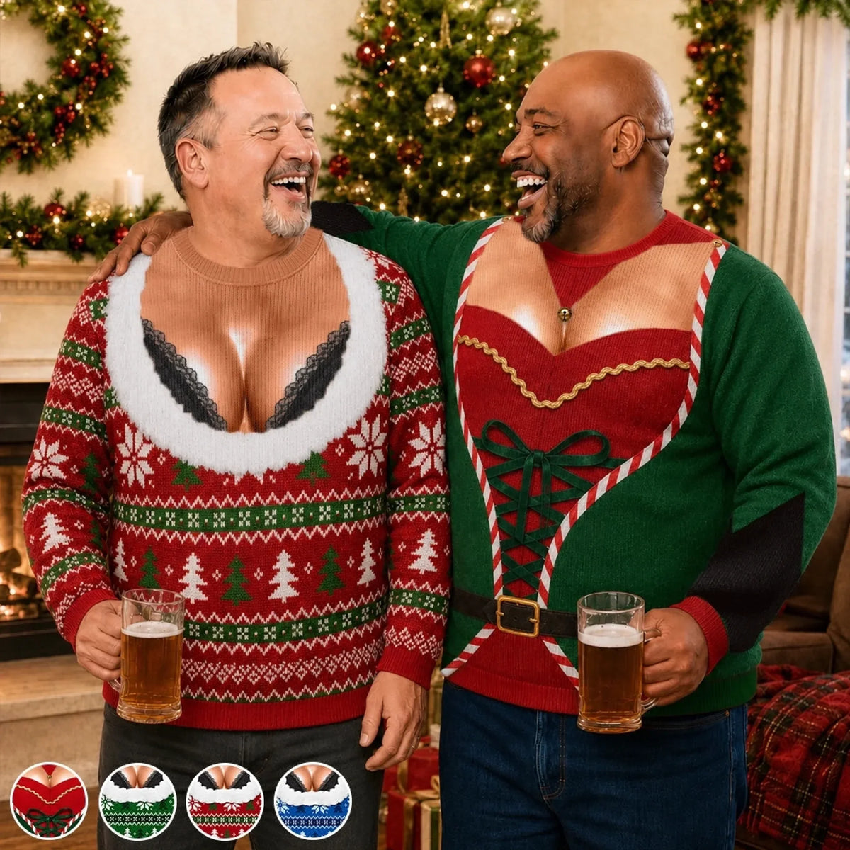 Personalized Funny Christmas Sweatshirt – Light Up the Holiday Party