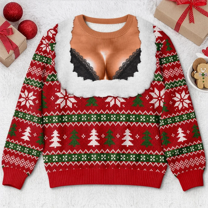 Personalized Funny Christmas Sweatshirt – Light Up the Holiday Party