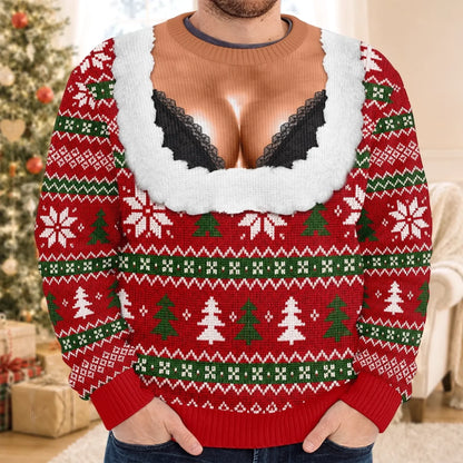 Personalized Funny Christmas Sweatshirt – Light Up the Holiday Party