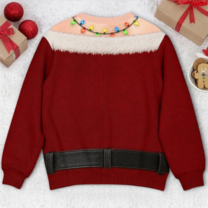 Funny Ho Ho Ho Christmas Ornament Print Sweatshirt – Men's Ugly Christmas Pullover
