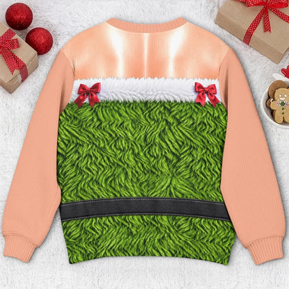 Personalized Funny Christmas Sweatshirt – Serving Elf Glam