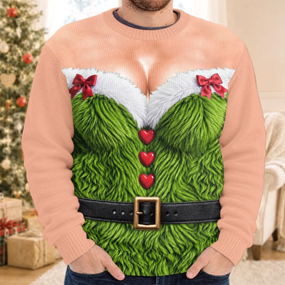 Personalized Funny Christmas Sweatshirt – Serving Elf Glam