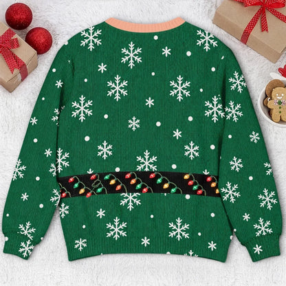 Funny Christmas Elf Sweatshirt – Festive Snowflake Holiday Pullover