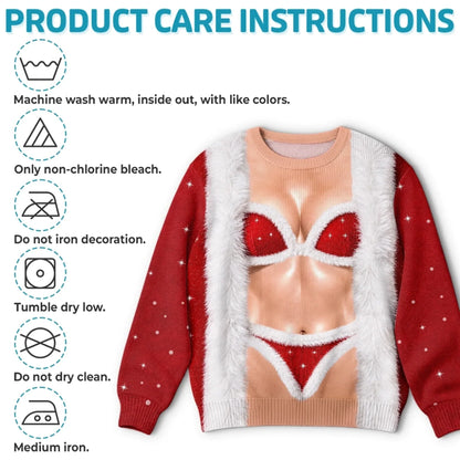 Funny Sexy Santa Sweatshirt – Festive Christmas Costume Pullover