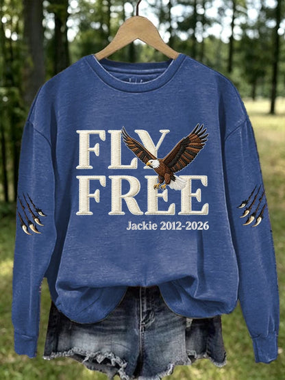 Women's Fly Free Jackie Print Casual Sweatshirt