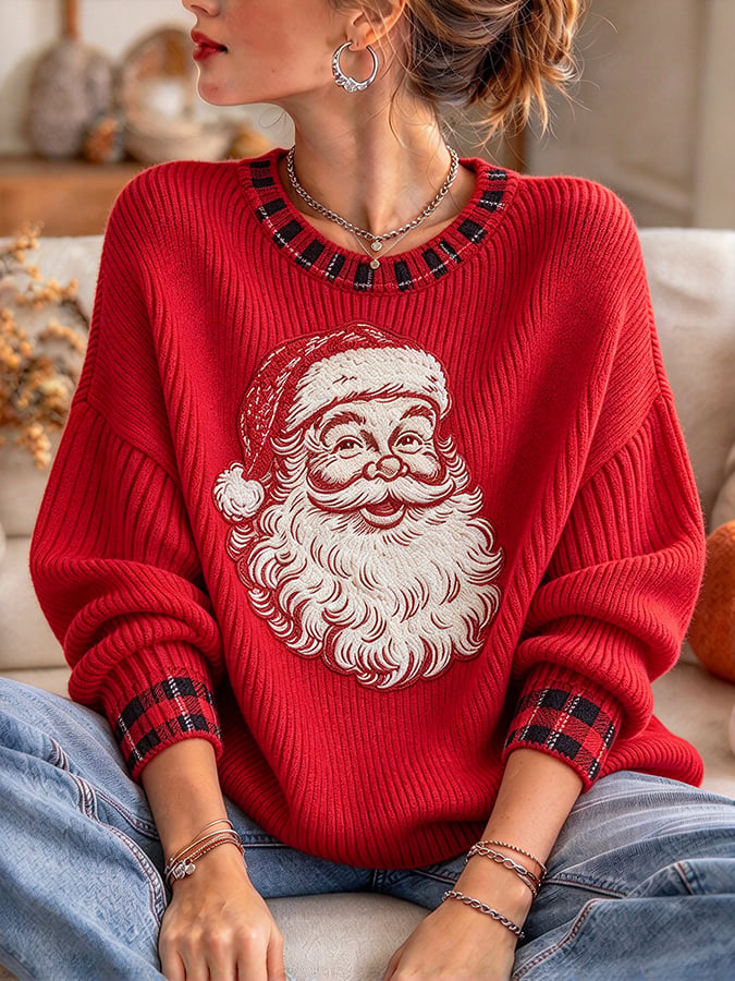 Women's Casual Print Knit Top