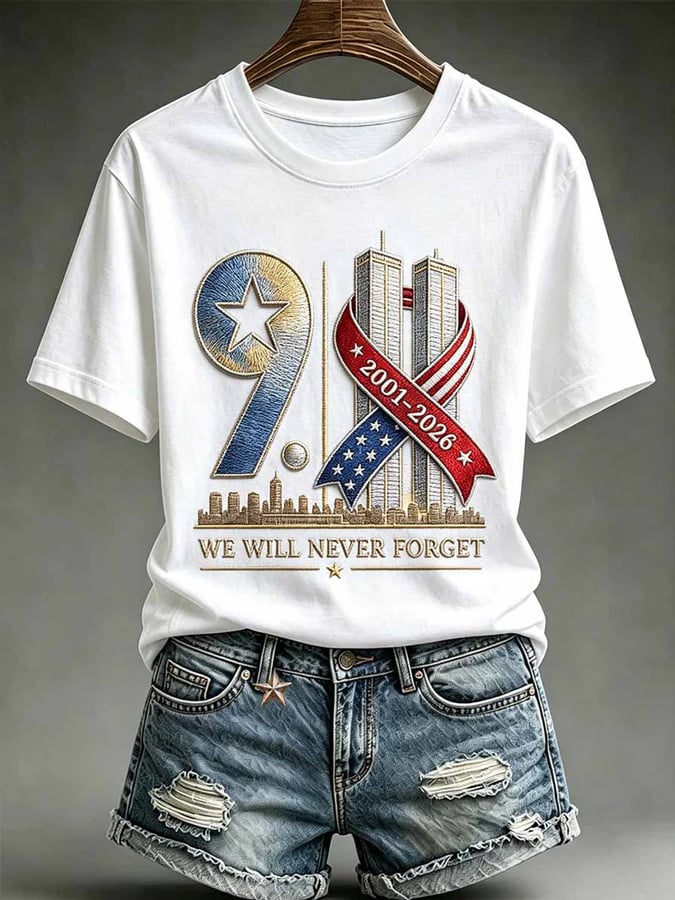 Women's USA 911 Print T-Shirt