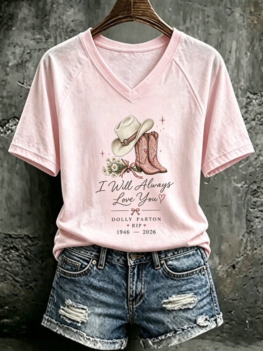 Women's Rip Dolly Parton Printed T-shirt