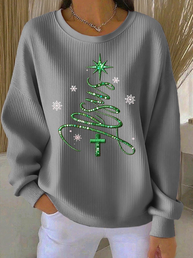 Women's Casual Faith Christmas Sweatshirt