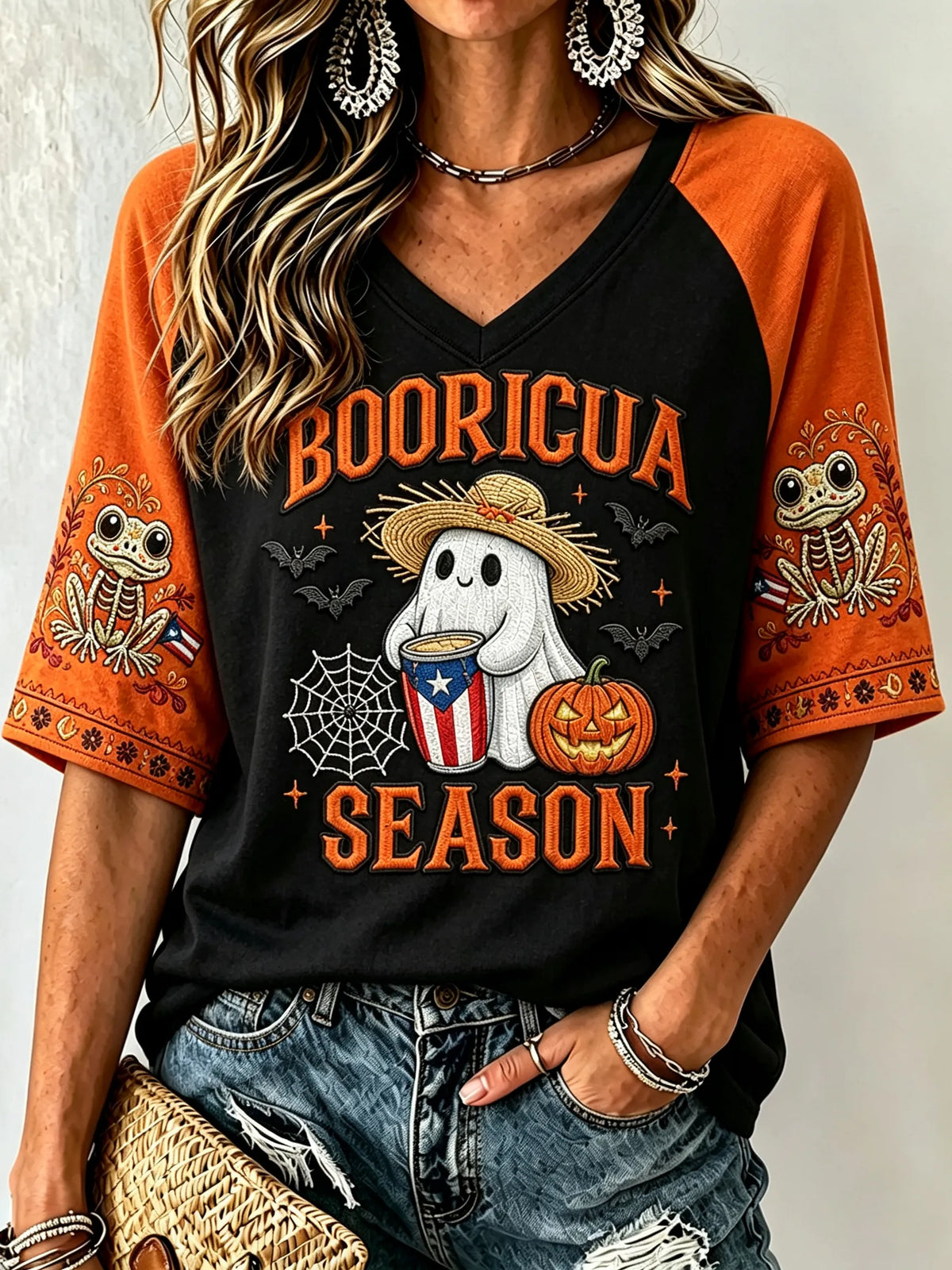 🎃Women's Halloween in Puerto Rico T-Shirt