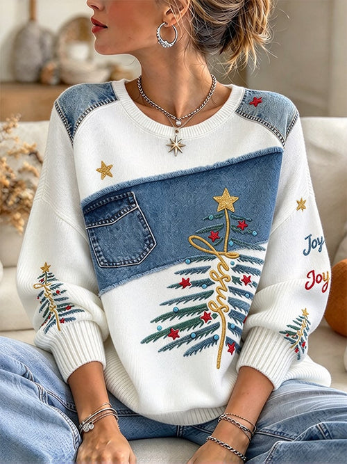 Women's Casual Print Knit Top