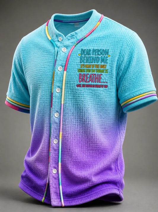 Men's Suicide Prevention Awareness Print Short-Sleeve Shirt