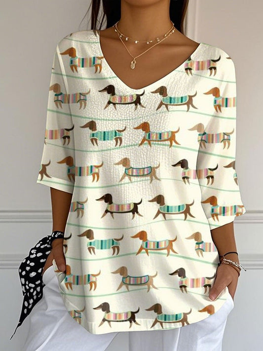 Women's Dod Love Print Casual T-Shirt