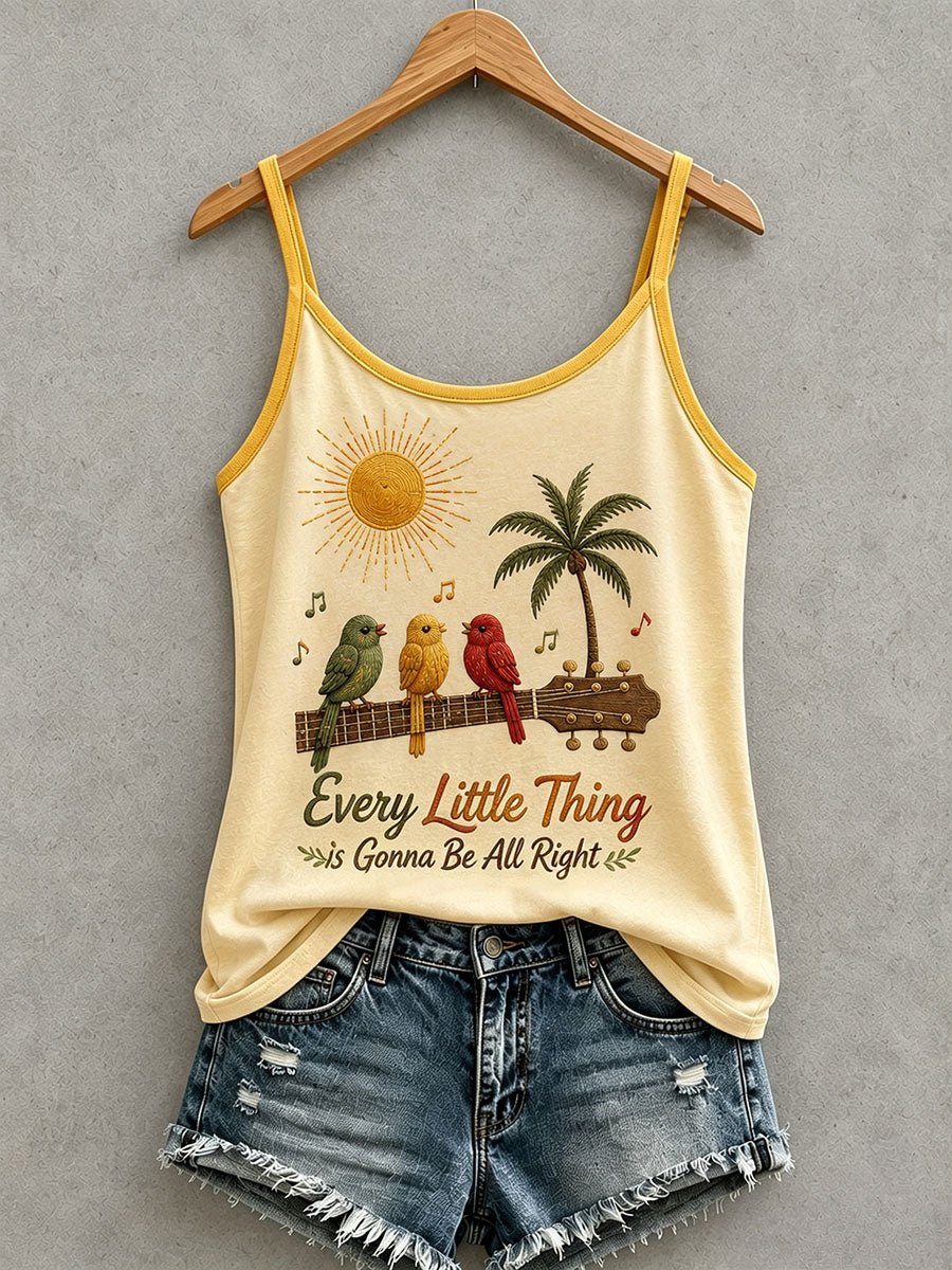 Women's Reggae Inspired Print Casual Tank Top