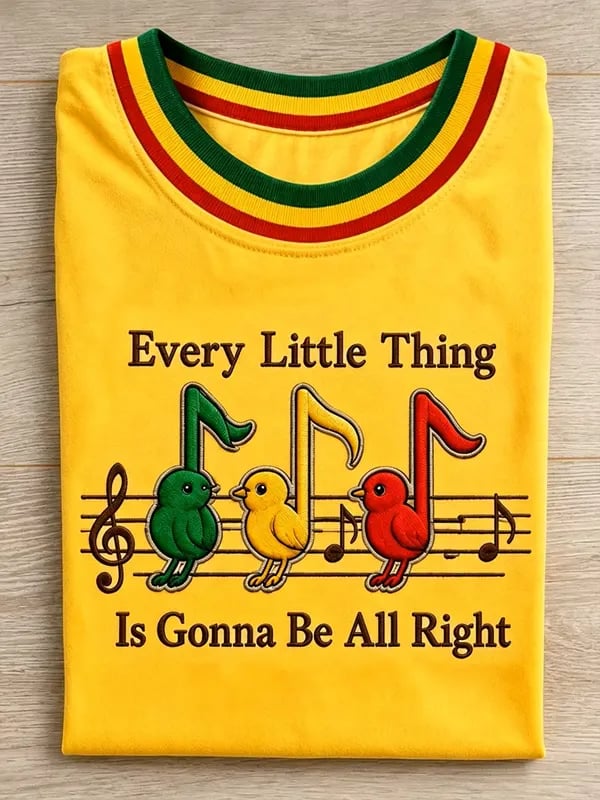 Women's Reggae Music Art Print Casual T-shirt