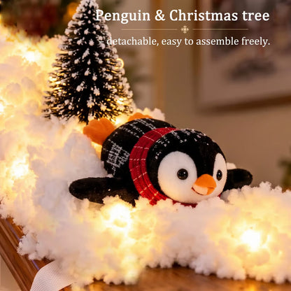 🐧 Light-Up Penguin Christmas Stair Garland – Turn Your Banister Into a Winter Wonderland ✨
