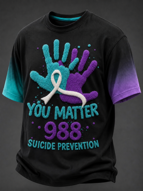 Men's Suicide Prevention Awareness Short-Sleeve T-Shirt